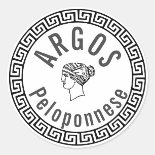 Sticker Rond Argos - Péloponnèse (Grèce)