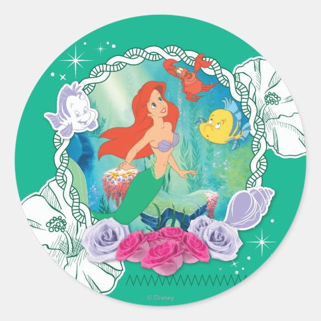 Sticker Rond Ariel - Curieux 2 (Devant)