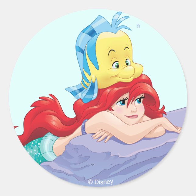 Sticker Rond Ariel | Le trésor de Besties-Life (Devant)