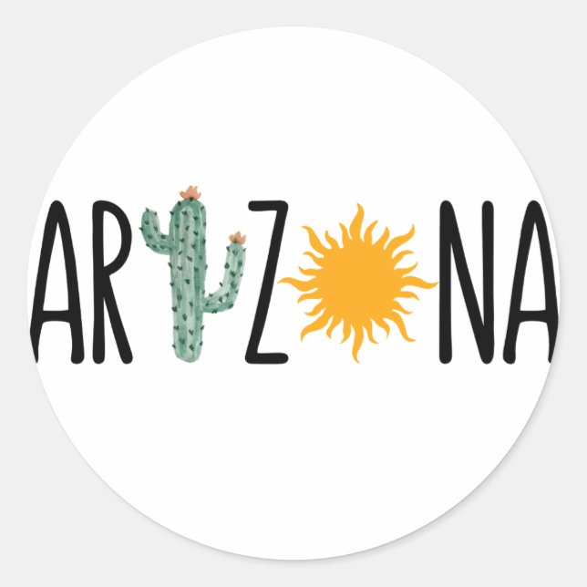 STICKER ROND ARIZONA (Devant)