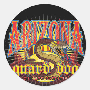 Sticker Rond Arizona Snake