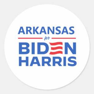 Sticker Rond Arkansas pour Biden Harris