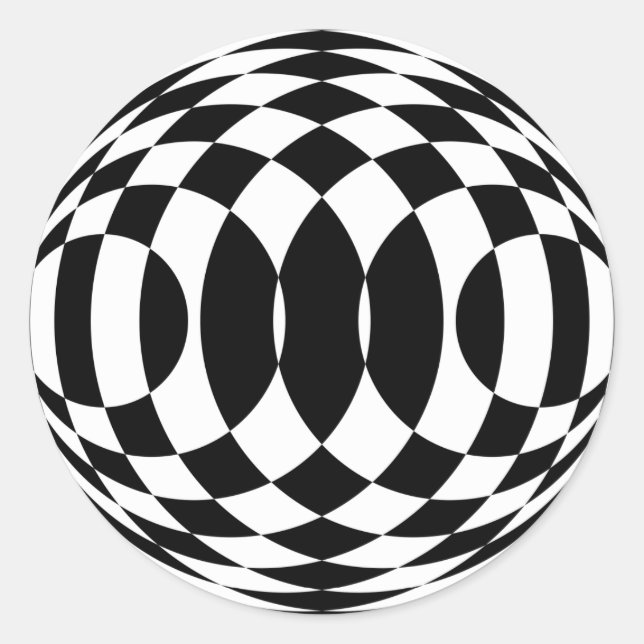 Sticker Rond Arlequin Art-Art (Stickers) (Devant)