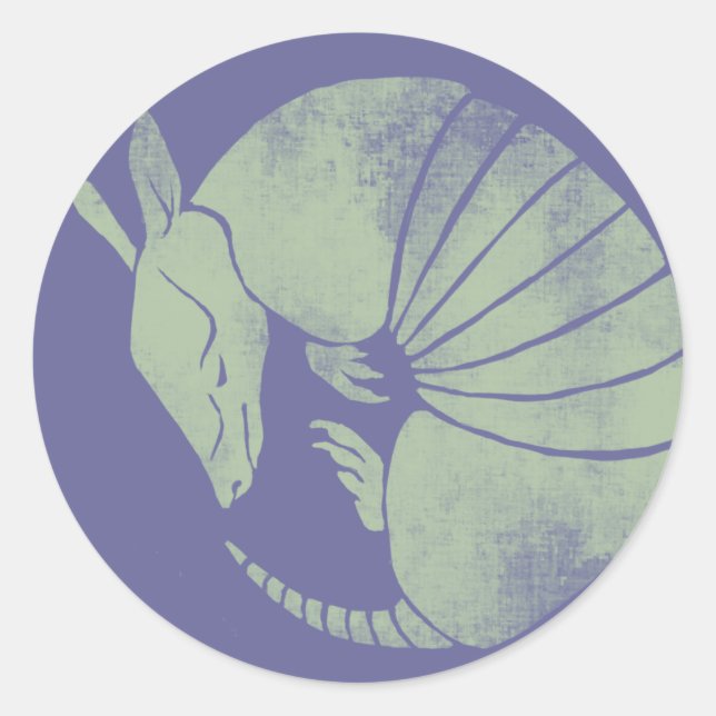 Sticker Rond Armadillo vintage (Devant)