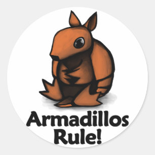 Sticker Rond Armadillos Règle !