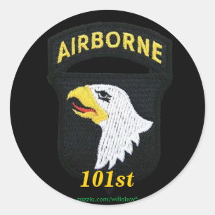 Sticker Rond armée 101e division aéroportée vétérans vétérans S