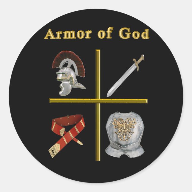 Sticker Rond Armée de Dieu (Devant)