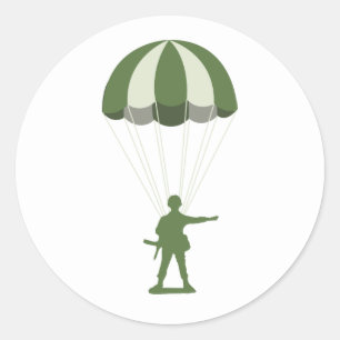 Sticker Rond Armée de parachutistes
