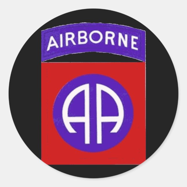 Sticker Rond Armée de terre 82e (Devant)