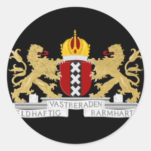 Sticker Rond Armoiries d'Amsterdam