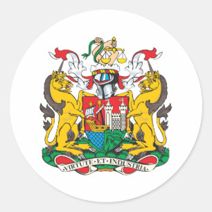Sticker Rond Armoiries De Bristol