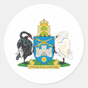 Sticker Rond Armoiries De Canberra
