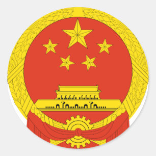Sticker Rond armoiries de chine