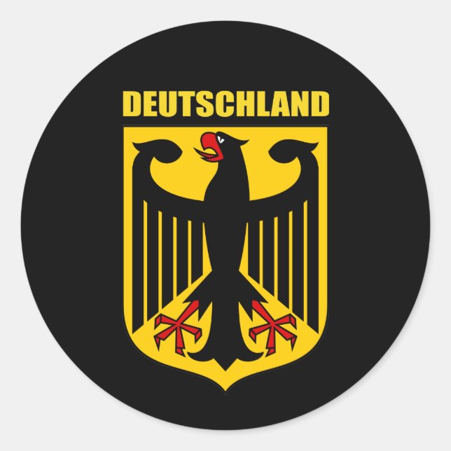Sticker Rond Armoiries de Deutschland (Devant)