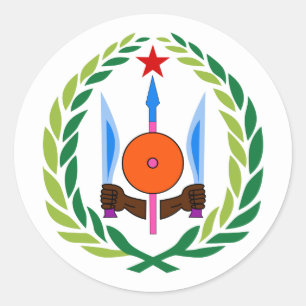 Sticker Rond Armoiries de Djibouti, Djibouti