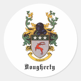 Sticker Rond Armoiries de Dougherty