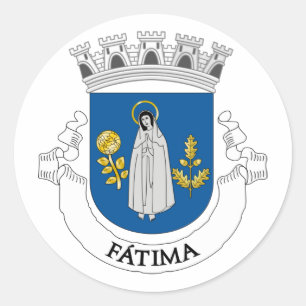 Sticker Rond Armoiries de Fátima, Portugal