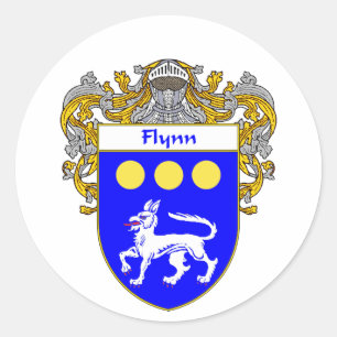Sticker Rond Armoiries de Flynn (mannequins)