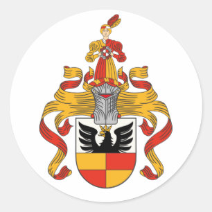 Sticker Rond Armoiries de Hildesheim, Allemagne
