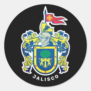 Sticker Rond Armoiries de Jalisco, Mexique