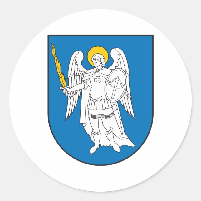 Sticker Rond Armoiries De Kiev (Devant)