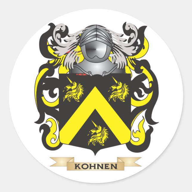 Sticker Rond Armoiries de Kohnen (crête de famille) (Devant)