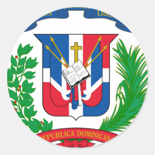 Sticker Rond Armoiries de la République dominicaine