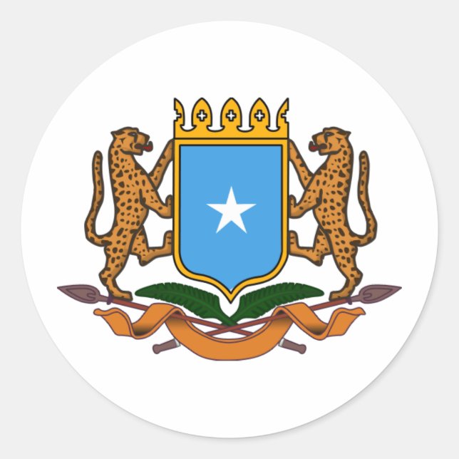 Sticker Rond Armoiries de la Somalie (Devant)