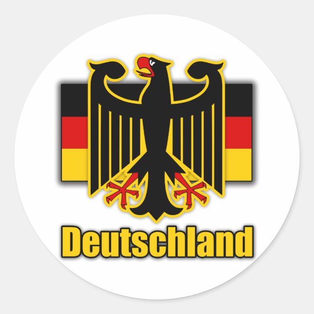 Sticker Rond Armoiries de l'Allemagne (Devant)