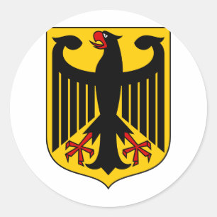 Sticker Rond Armoiries De L'Allemagne