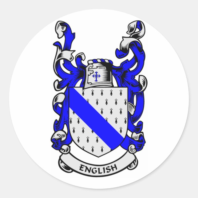 Sticker Rond Armoiries de l'ANGLAIS (Devant)