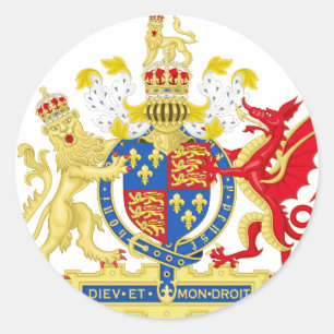 Sticker Rond Armoiries de l'Angleterre