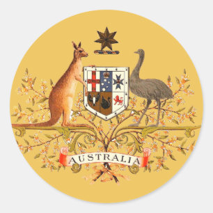 Sticker Rond armoiries de l'australie