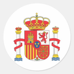 Sticker Rond Armoiries De L'Espagne