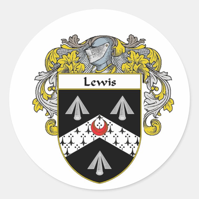 Sticker Rond Armoiries de Lewis (mannequins) (Devant)