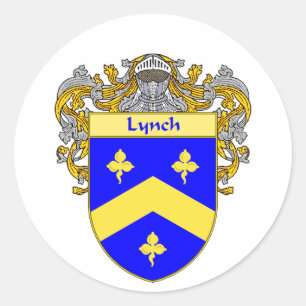Sticker Rond Armoiries de Lynch (mannequins)