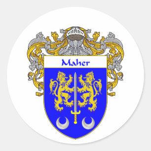 Sticker Rond Armoiries de Maher (mannequins)