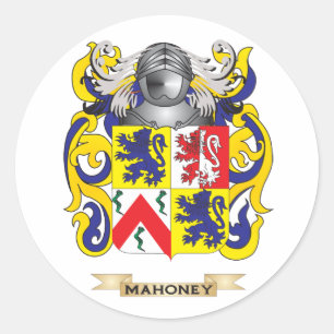 Sticker Rond Armoiries de Mahoney (crête de famille)