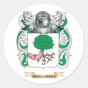 Sticker Rond Armoiries de McCluskey (crête de famille)