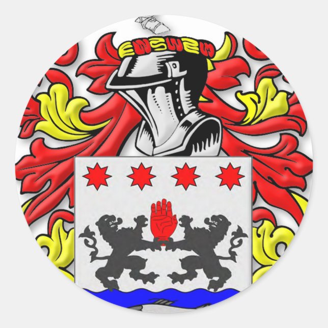 Sticker Rond Armoiries de McKeon (Devant)