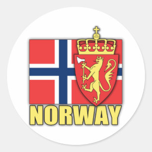 Sticker Rond Armoiries de Norvège