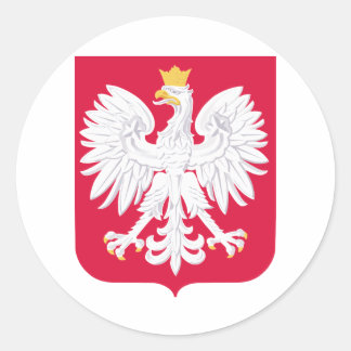 Sticker Rond Armoiries de Pologne