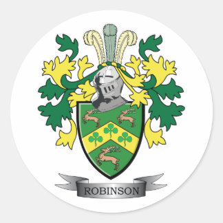 Sticker Rond Armoiries de Robinson