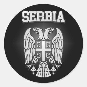 Sticker Rond Armoiries de Serbie