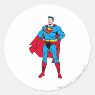 Sticker Rond Armoiries de Superman pliées