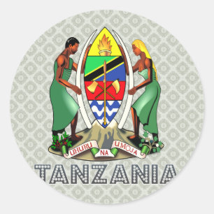 Sticker Rond Armoiries de Tanzanie