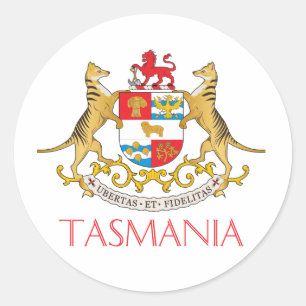 Sticker Rond Armoiries de Tasmanie