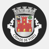 Armoiries de Viseu, PORTUGAL Classic Stic Rond