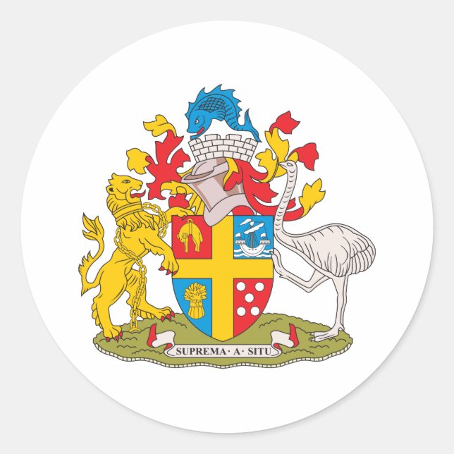 Sticker Rond Armoiries De Wellington (Devant)