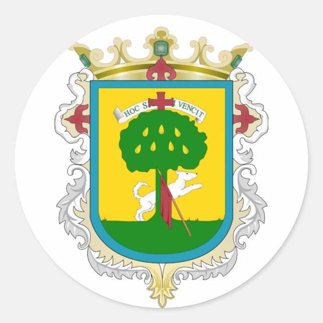 Sticker Rond Armoiries de Zapopan - Mexique (Devant)